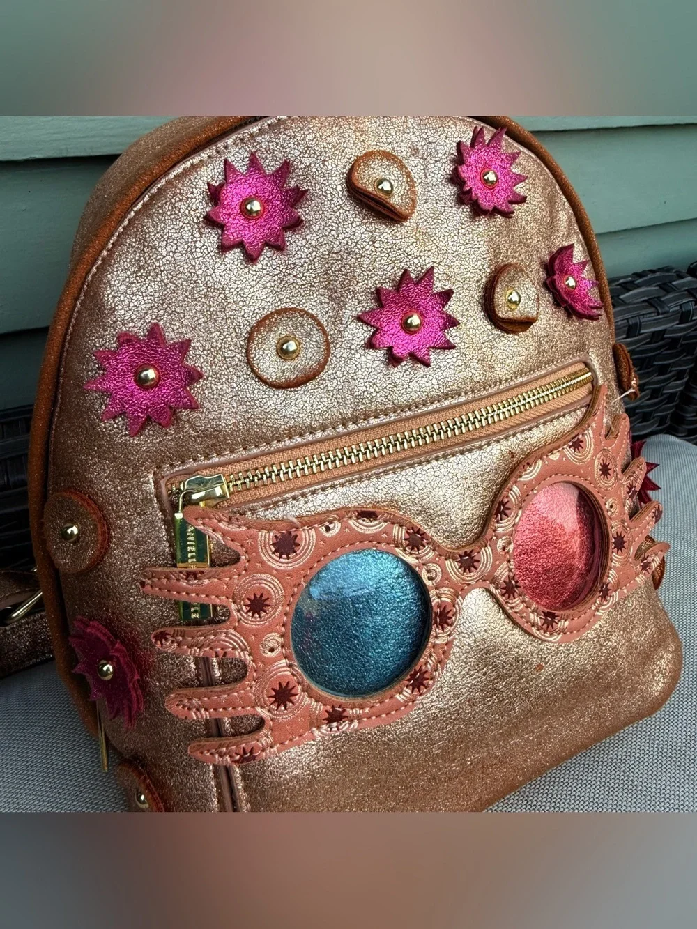 Danielle Nicole Harry Potter Luna Lovegood Mini Backpack in Rose gold - Picture 5 of 12
